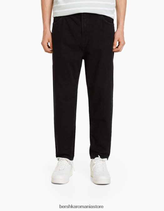 Bershka bărbați blugi largi negru Z86D3198 îmbrăcăminte