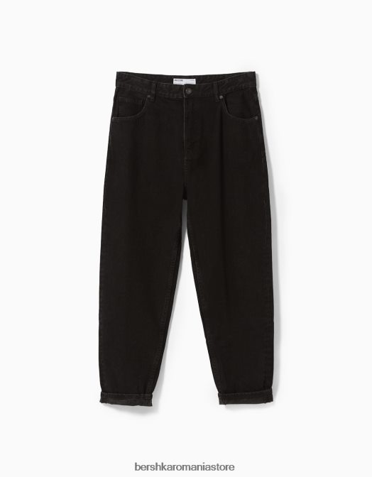 Bershka bărbați blugi largi negru Z86D3198 îmbrăcăminte