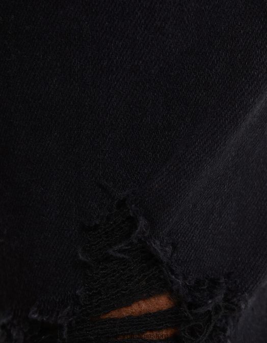 Bershka bărbați blugi morcov rupti negru Z86D3159 îmbrăcăminte