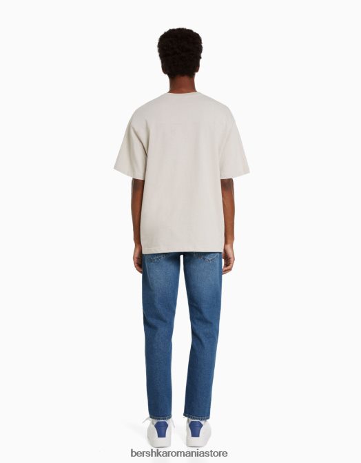 Bershka bărbați blugi slim fit albastru Z86D3194 îmbrăcăminte
