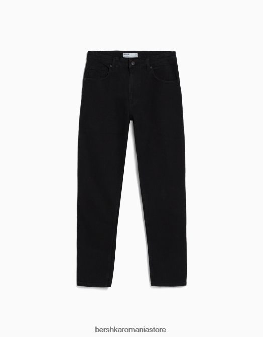 Bershka bărbați blugi slim fit negru Z86D3195 îmbrăcăminte