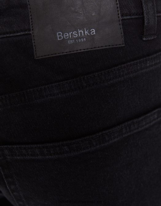 Bershka bărbați blugi slim fit negru Z86D3195 îmbrăcăminte