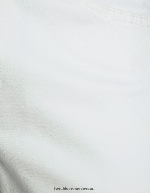 Bershka bărbați blugi super skinny alb Z86D3154 îmbrăcăminte