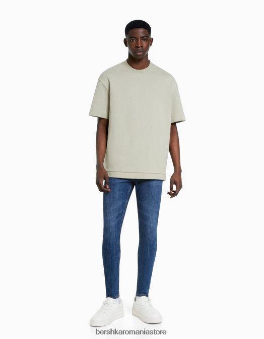Bershka bărbați blugi super skinny albastru Z86D3150 îmbrăcăminte