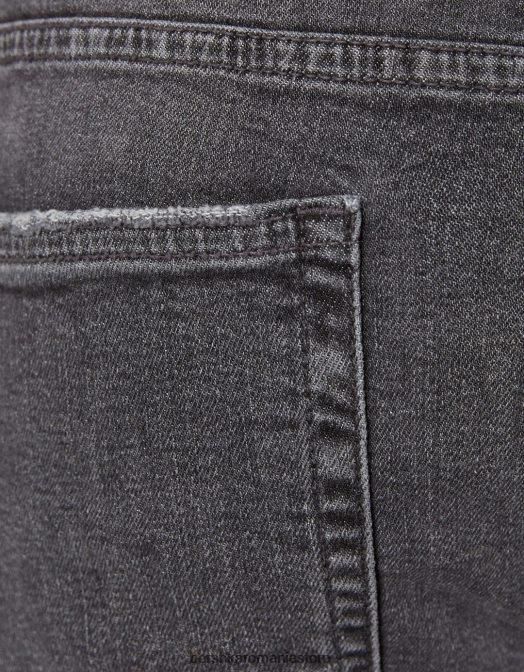 Bershka bărbați blugi super skinny rupti gri inchis Z86D3169 îmbrăcăminte