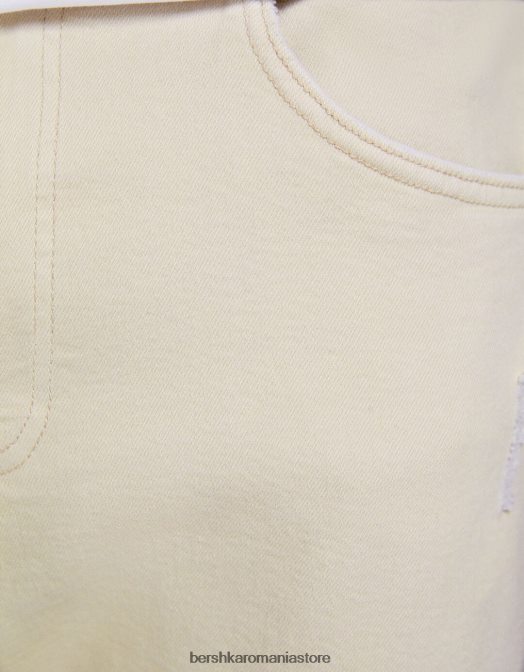 Bershka bărbați blugi super skinny rupti nisip Z86D3183 îmbrăcăminte