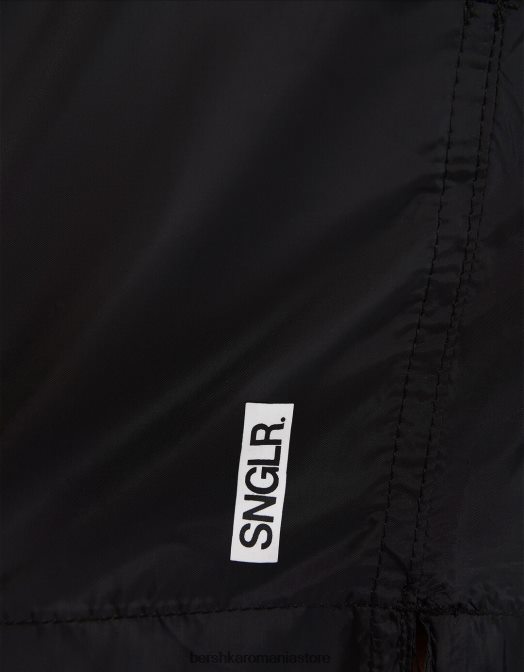 Bershka bărbați pantaloni scurți de bază negru Z86D3400 îmbrăcăminte