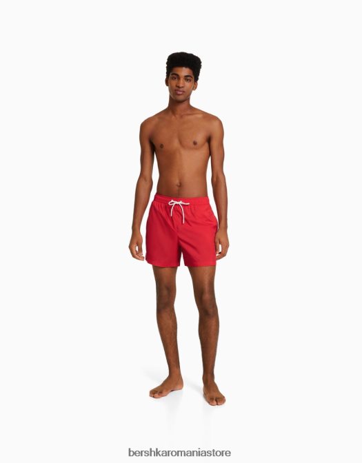 Bershka bărbați pantaloni scurți de bază roșu Z86D3385 îmbrăcăminte
