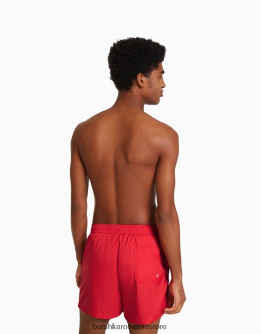 Bershka bărbați pantaloni scurți de bază roșu Z86D3385 îmbrăcăminte