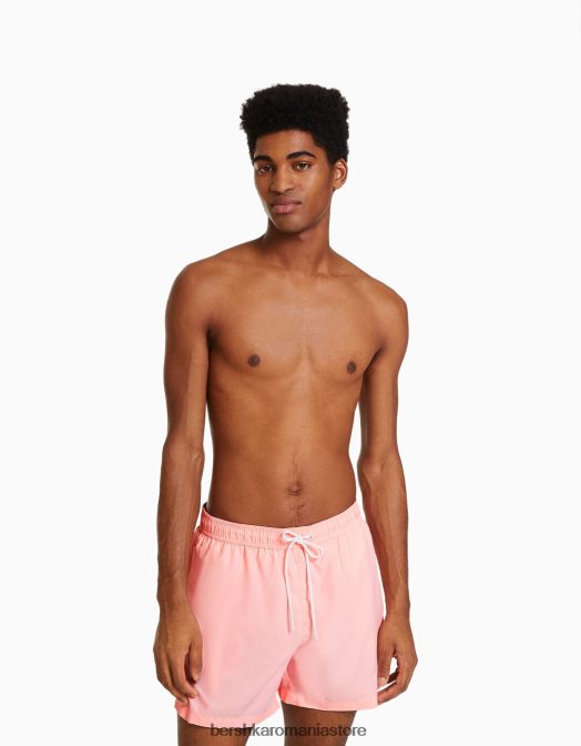 Bershka bărbați pantaloni scurți de bază roz Z86D3380 îmbrăcăminte