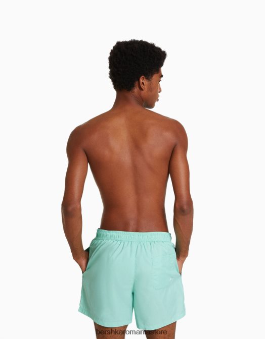 Bershka bărbați pantaloni scurți de bază turcoaz Z86D3381 îmbrăcăminte