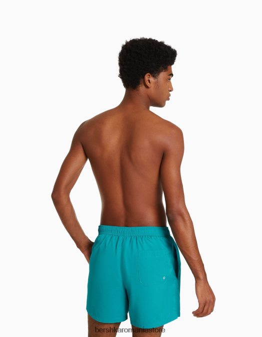 Bershka bărbați pantaloni scurți de bază turcoaz Z86D3384 îmbrăcăminte