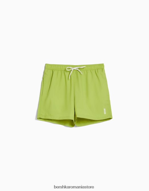 Bershka bărbați pantaloni scurți de bază verde Z86D3401 îmbrăcăminte