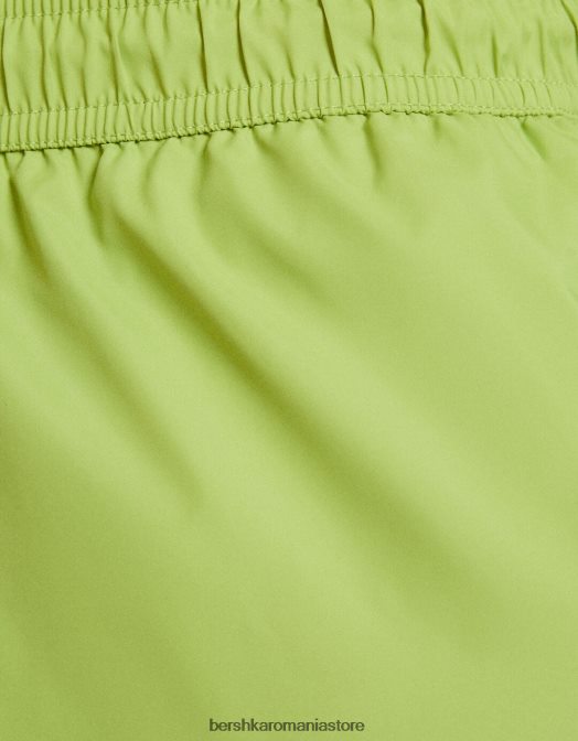 Bershka bărbați pantaloni scurți de bază verde Z86D3401 îmbrăcăminte