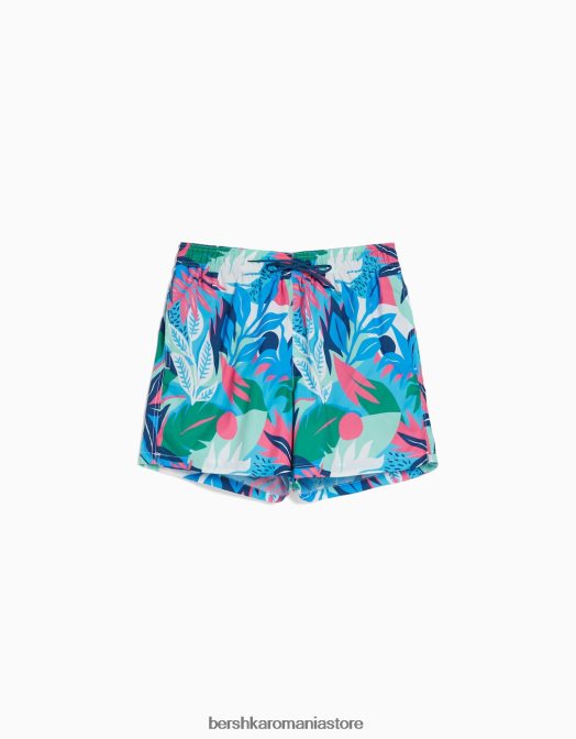 Bershka bărbați pantaloni scurți imprimați fucsie Z86D3398 îmbrăcăminte