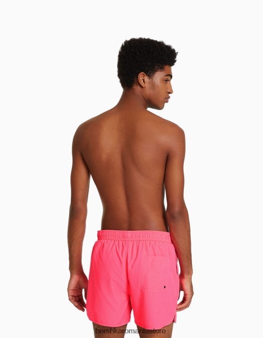 Bershka bărbați pantaloni scurți neon de bază fucsie Z86D3389 îmbrăcăminte