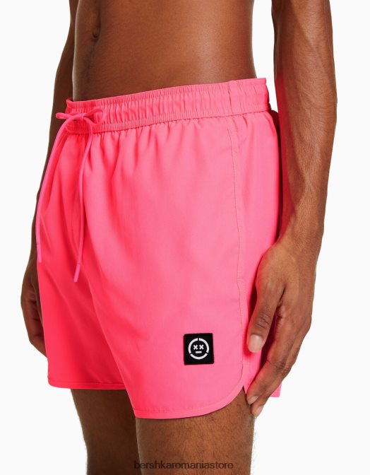 Bershka bărbați pantaloni scurți neon de bază fucsie Z86D3389 îmbrăcăminte