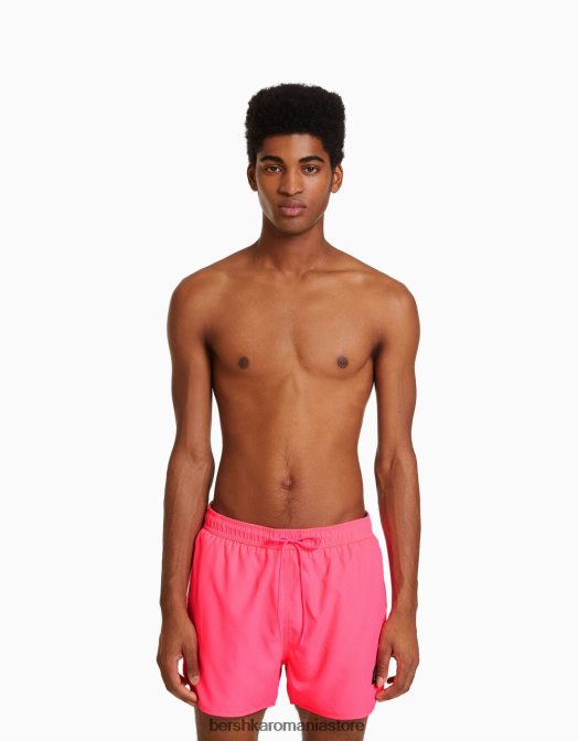 Bershka bărbați pantaloni scurți neon de bază fucsie Z86D3389 îmbrăcăminte