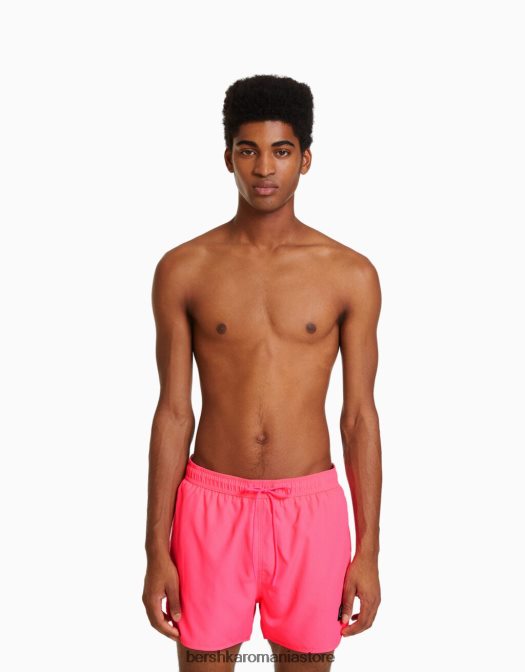 Bershka bărbați pantaloni scurți neon de bază fucsie Z86D3393 îmbrăcăminte