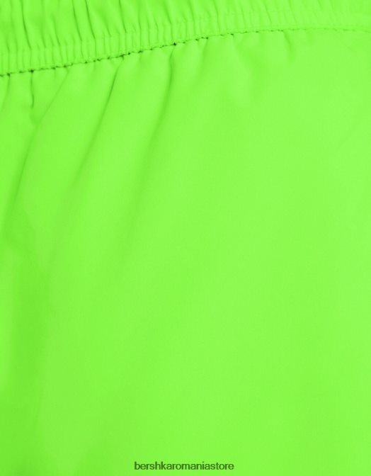 Bershka bărbați pantaloni scurți neon de bază lămâie verde Z86D3390 îmbrăcăminte