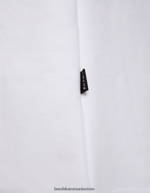 Bershka bărbați bermude cargo de pluș alb Z86D3290 îmbrăcăminte