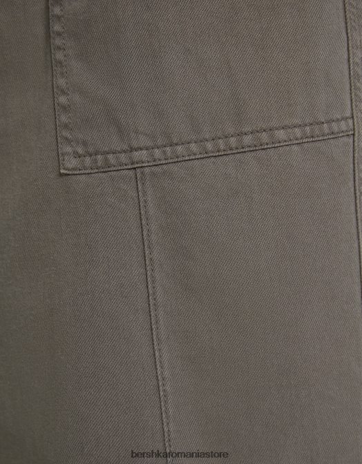 Bershka bărbați bermude cu parașuta gri inchis Z86D3279 îmbrăcăminte