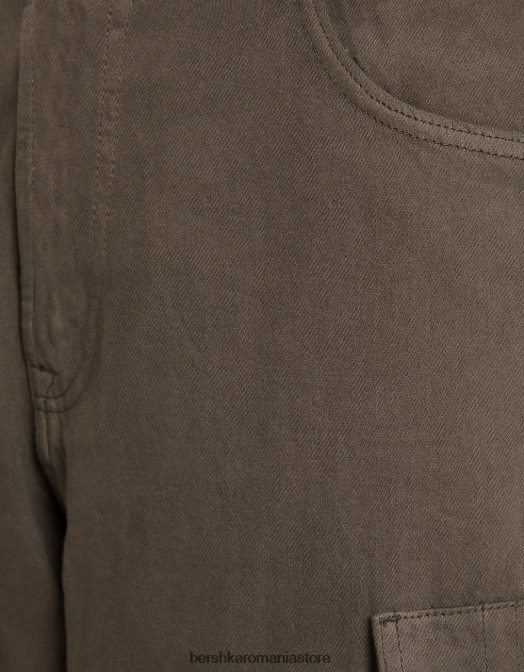 Bershka bărbați bermude largi cargo maro Z86D3287 îmbrăcăminte