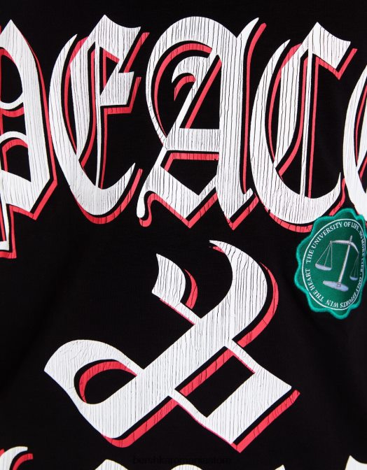 Bershka bărbați bermuda cu imprimeu relaxat fit negru Z86D3326 îmbrăcăminte