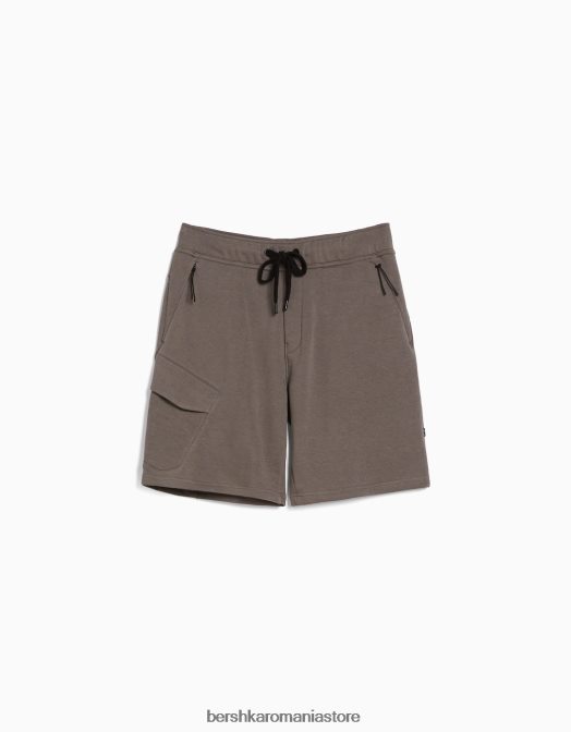 Bershka bărbați bermude cargo de pluș gri Z86D3327 îmbrăcăminte