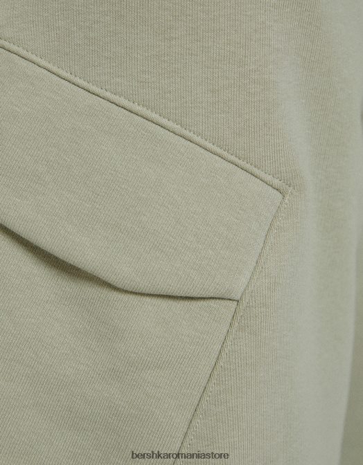 Bershka bărbați bermude cargo de pluș kaki Z86D3328 îmbrăcăminte