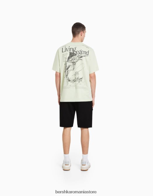 Bershka bărbați bermude cargo de pluș negru Z86D3329 îmbrăcăminte