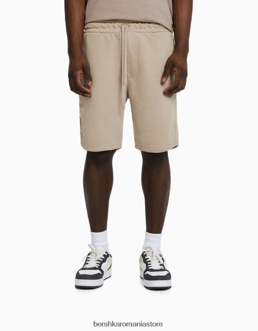 Bershka bărbați bermude de bază de pluș cămilă Z86D3318 îmbrăcăminte