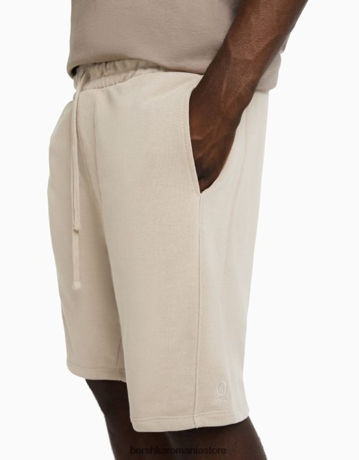 Bershka bărbați bermude de bază de pluș cămilă Z86D3318 îmbrăcăminte