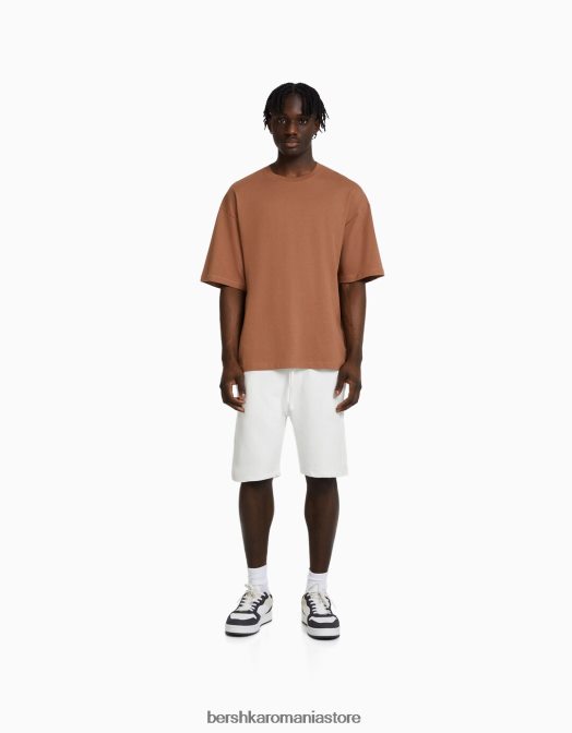 Bershka bărbați bermude de bază de pluș exclusiv Z86D3316 îmbrăcăminte