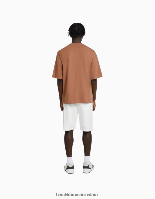 Bershka bărbați bermude de bază de pluș exclusiv Z86D3316 îmbrăcăminte