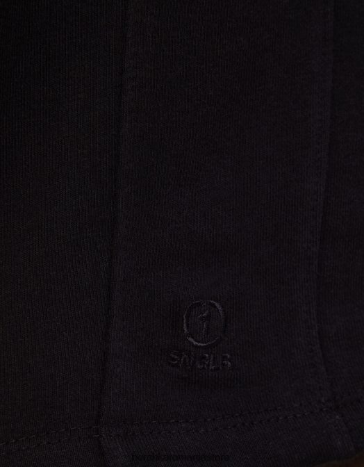 Bershka bărbați bermude de bază de pluș negru Z86D3315 îmbrăcăminte