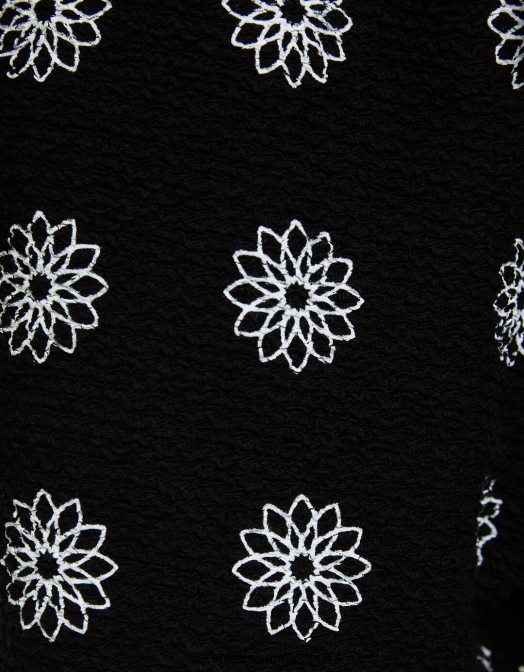 Bershka bărbați hanorac texturat material bermudă cu imprimeu paisley negru Z86D3297 îmbrăcăminte