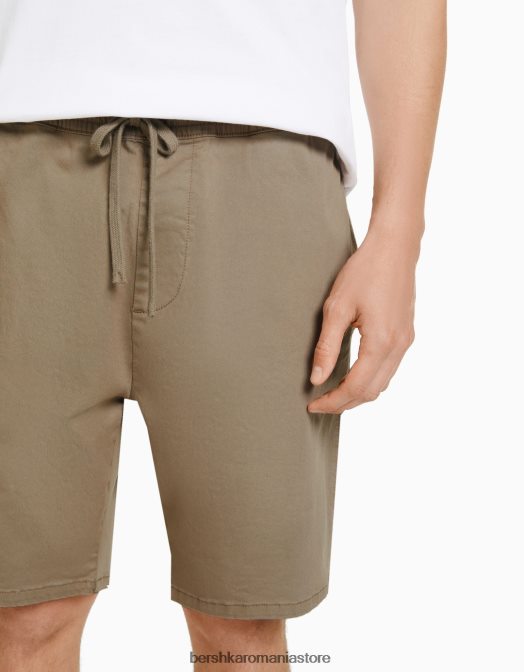 Bershka bărbați pantaloni de trening bermude cămilă Z86D3357 îmbrăcăminte