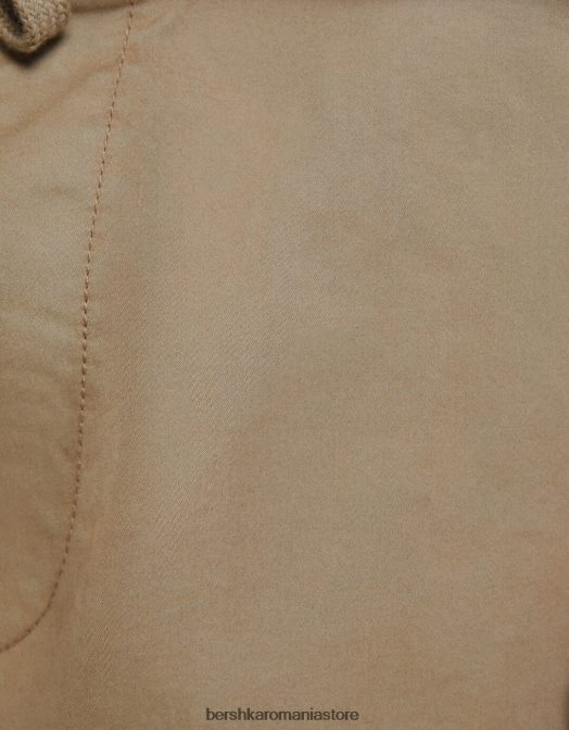 Bershka bărbați pantaloni de trening bermude cămilă Z86D3357 îmbrăcăminte