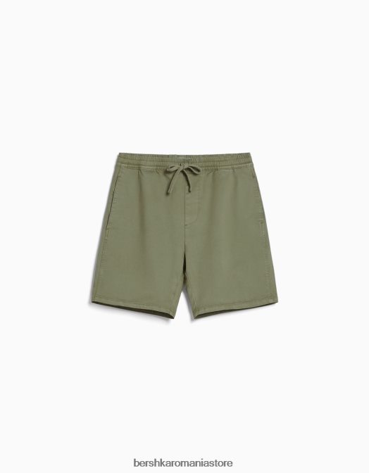 Bershka bărbați pantaloni de trening bermude kaki Z86D3355 îmbrăcăminte