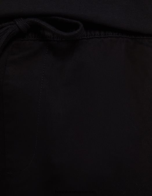 Bershka bărbați pantaloni de trening bermude negru Z86D3354 îmbrăcăminte