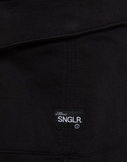 Bershka bărbați pantaloni scurti de transpirație cargo bermude negru Z86D3322 îmbrăcăminte