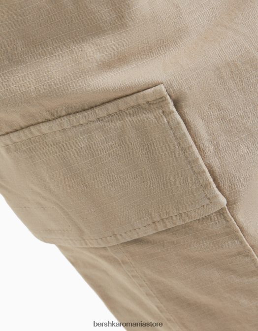 Bershka bărbați pantaloni cargo cu opritoare nisip Z86D3228 îmbrăcăminte