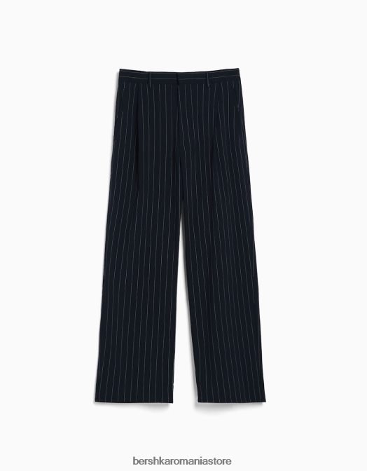 Bershka bărbați pantaloni croiți cu dungi marina Z86D3273 îmbrăcăminte