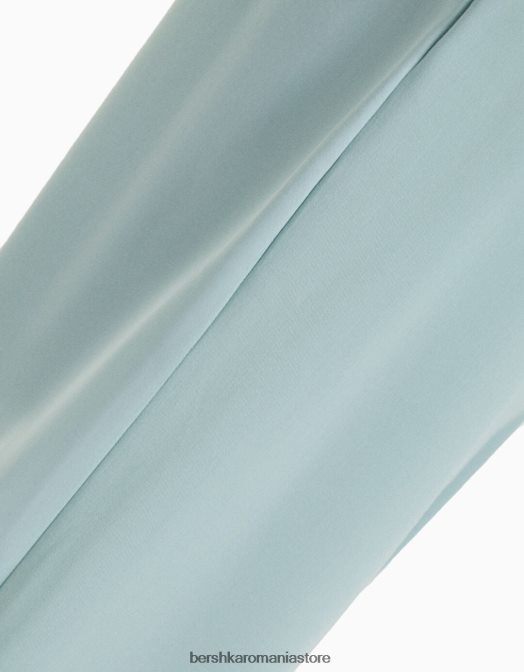 Bershka bărbați pantaloni croiți cu picioare largi verde Z86D3272 îmbrăcăminte