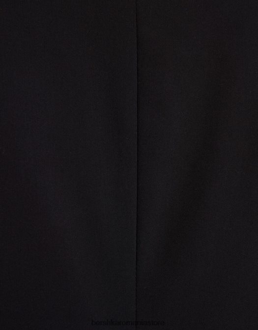 Bershka bărbați pantaloni croiți cu săgeți negru Z86D3037 îmbrăcăminte