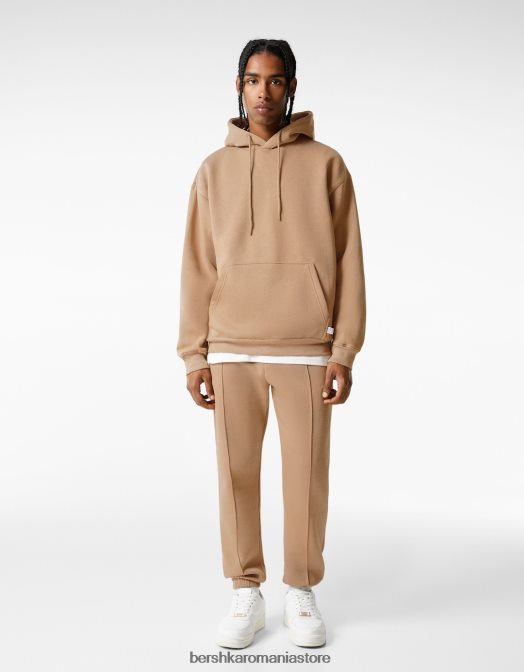 Bershka bărbați pantaloni de trening de pluș cămilă Z86D3268 îmbrăcăminte
