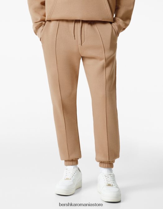 Bershka bărbați pantaloni de trening de pluș cămilă Z86D3268 îmbrăcăminte