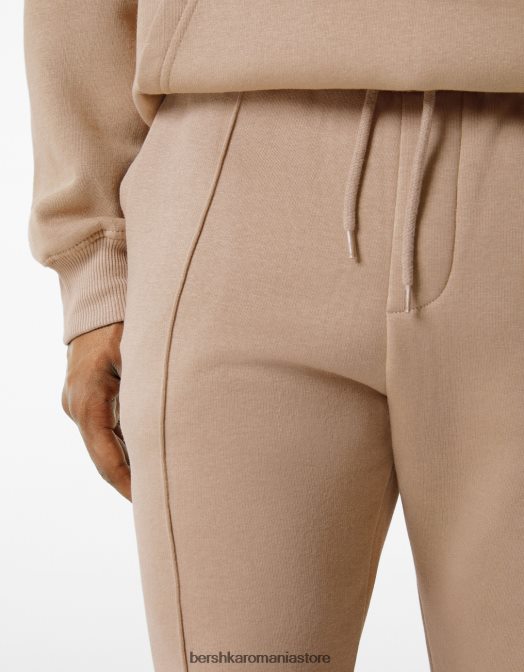 Bershka bărbați pantaloni de trening de pluș cămilă Z86D3268 îmbrăcăminte