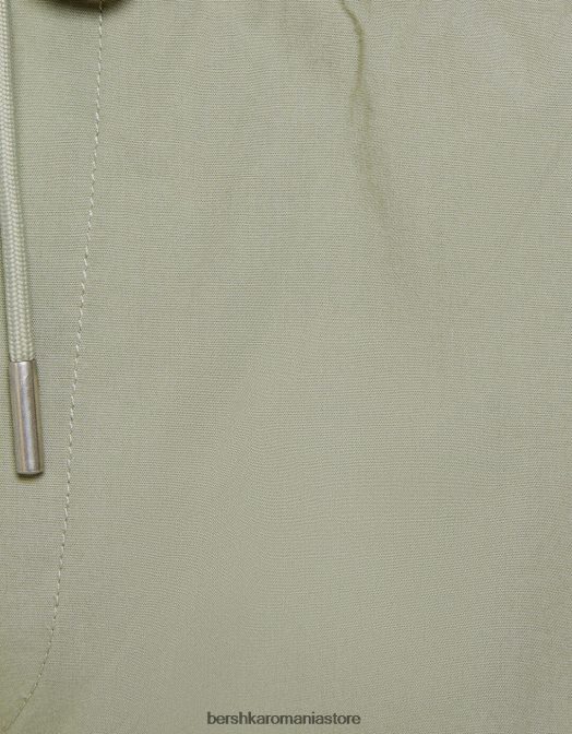 Bershka bărbați pantaloni de trening din bumbac kaki Z86D3260 îmbrăcăminte